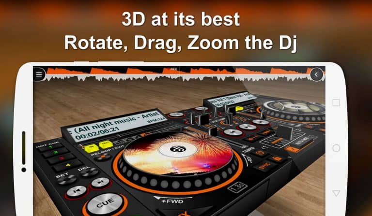 aplicación de mezcla disc dj 3d dj